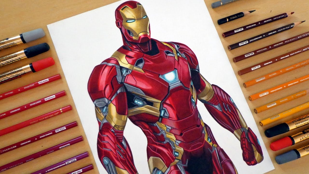 Speed Drawing: Iron Man - Tattoo Blog