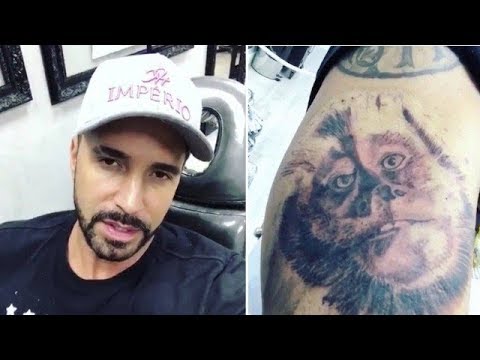 Latino surpreende e faz tatuagem do seu macaco de estimação; veja