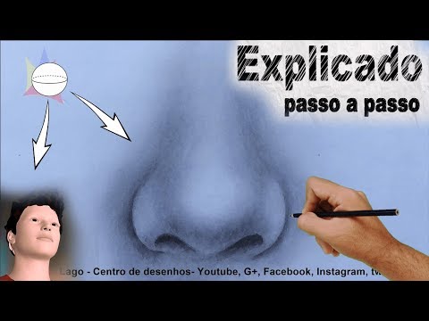 Como desenhar nariz realista- narrado passo a passo simples