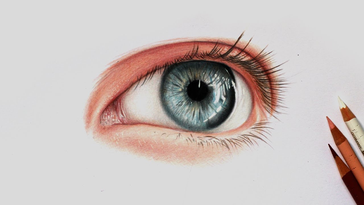 Como Desenhar Um Olho Realista Com Lápis de Cor #2