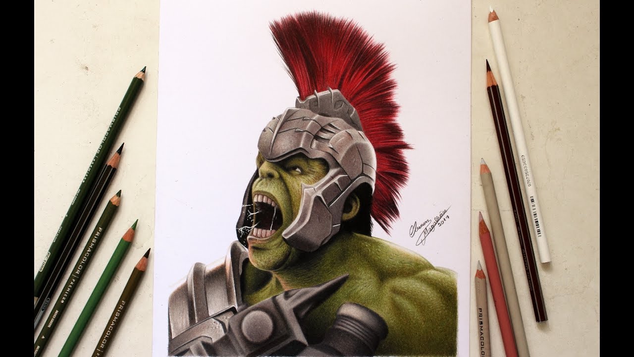 Desenhando o Incrível Hulk – Thor Ragnarok