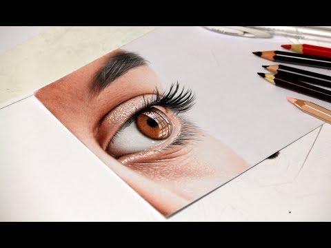 Desenhando Um Olho Realista | Drawing Realistic Eye