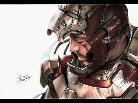 Drawing Iron Man / Desenhando o Homem de Ferro (Marvel)