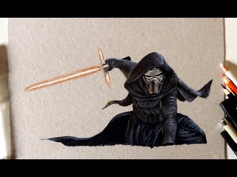 Drawing Kylo Ren | Desenhando o Kylo Ren ( Star Wars )