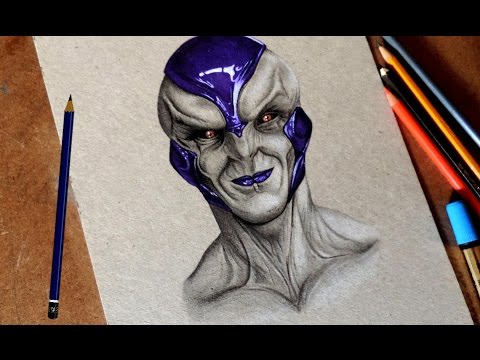 Drawing Realistic Frieza | Desenhando o Frieza Realista ( Dragon Ball )