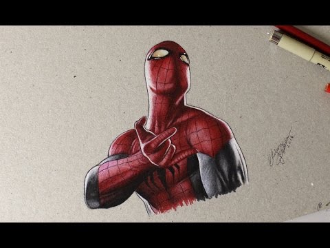 Drawing Spider Man – Comic Style | Desenhando o Homem Aranha