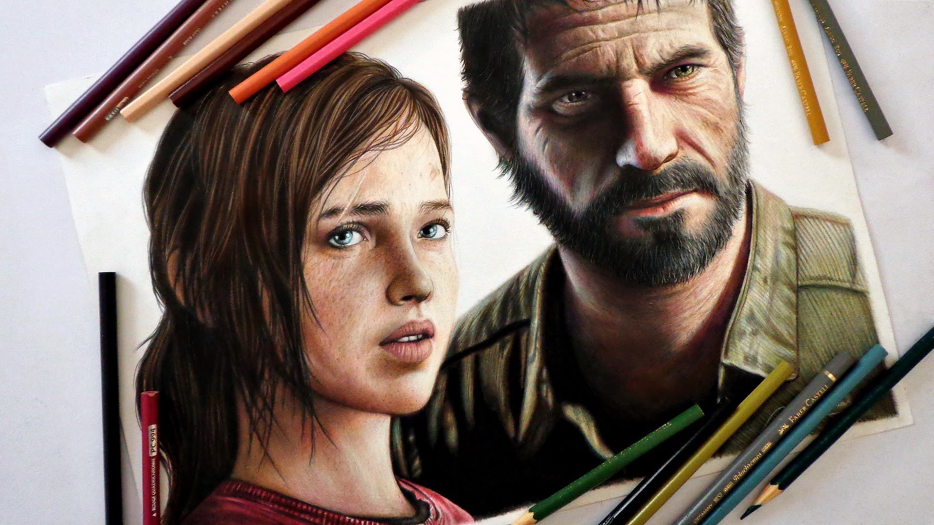 Speed Drawing: Ellie and Joel (The Last of Us)