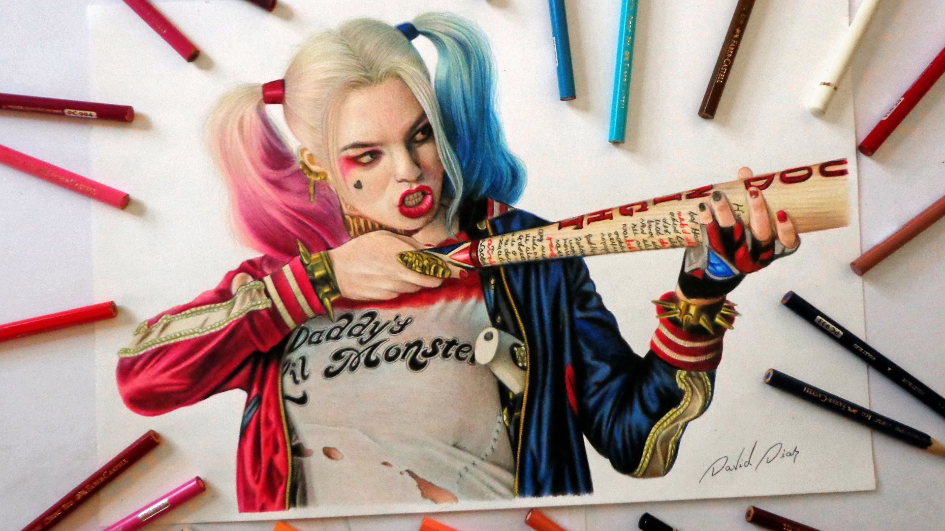 Speed Drawing: Harley Quinn | Suicide Squad