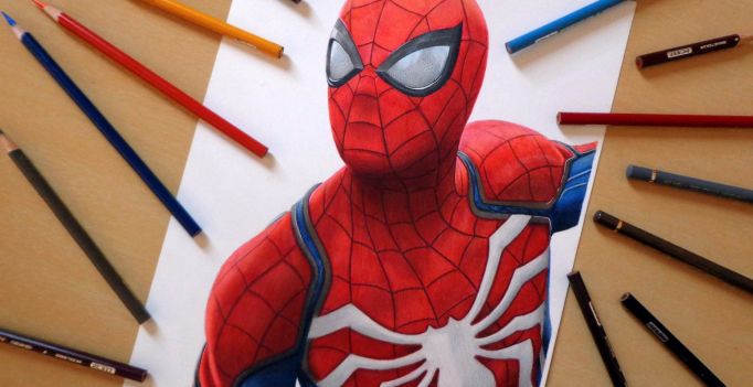 Speed Drawing: Spider-Man (Playstation 4 Game) – Tattoo Blog