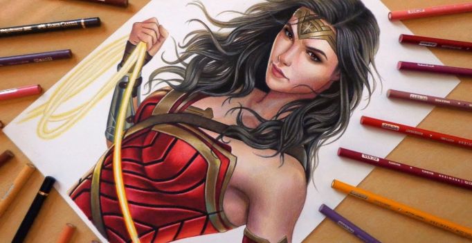 Speed Drawing Wonder Woman Gal Gadot Tattoo Blog