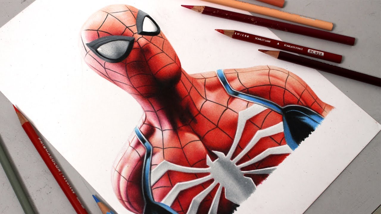 Desenhando o Spider Man (PS4) – Speed Drawing
