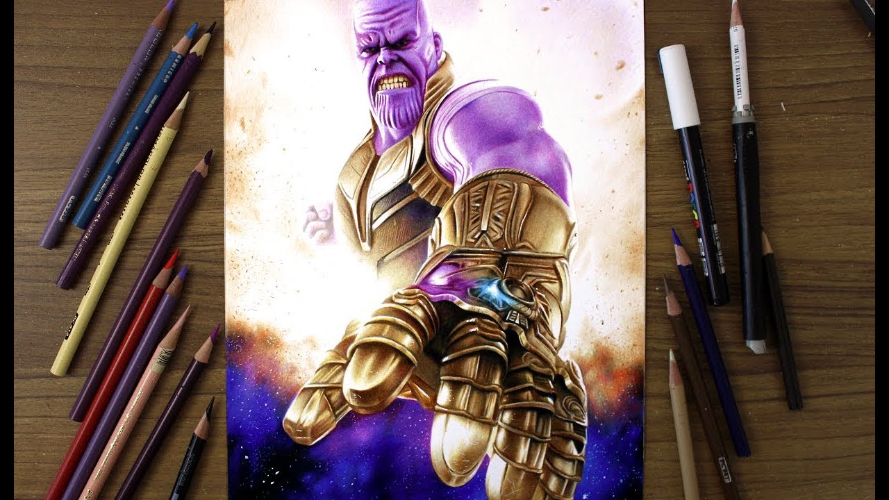 Desenhando o Thanos (Speed Drawing)