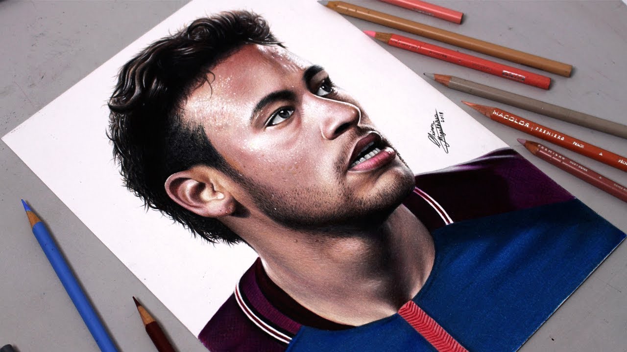Desenhando o Neymar Jr (Speed Drawing)