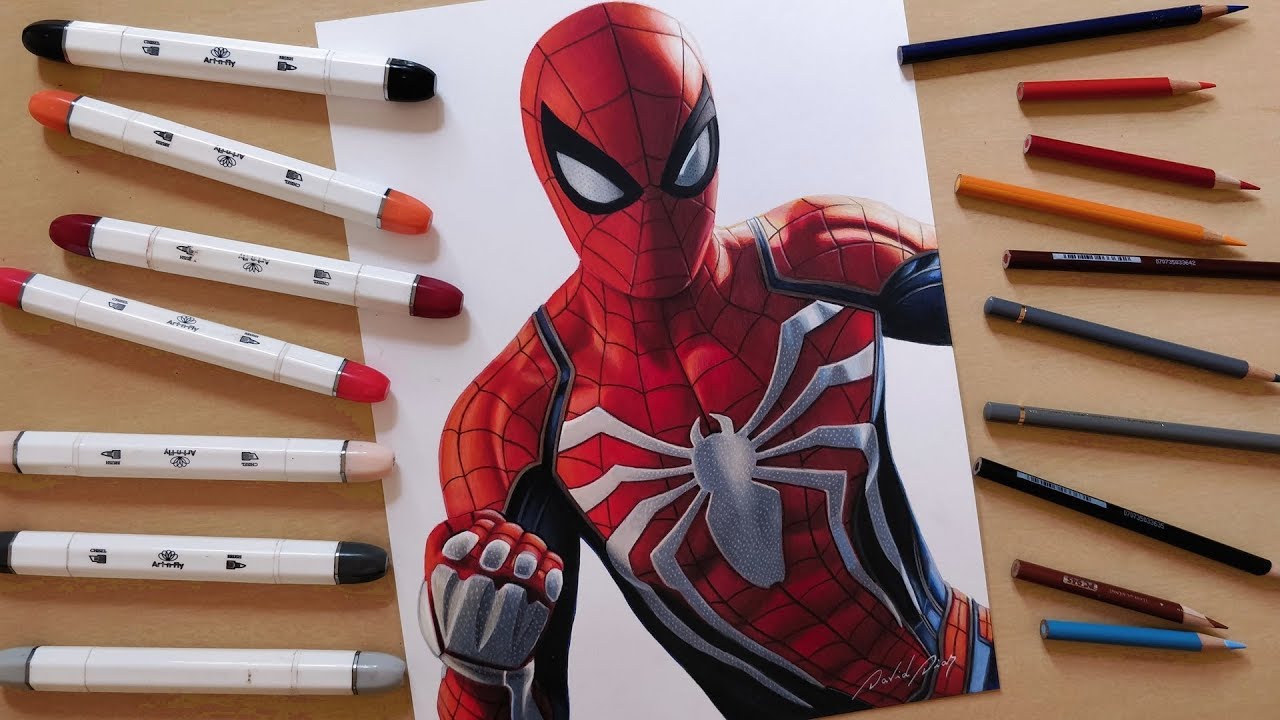 Speed Drawing: Spider-Man (PS4)